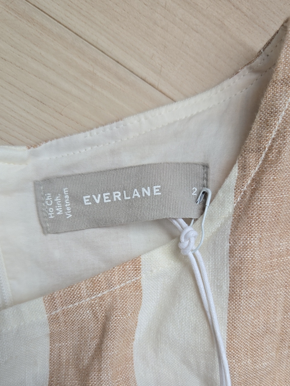 NWT Everlane A-Line Linen Midi Dress, Size 2 - Picture 3 of 6